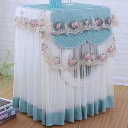 Wasmachine hoes - Wasmachine beschermer - Wasmachine overtrek - Stofdicht - Wasdroger beschermhoes - blauw - 60*60*85cm - Polyester — thumbnail 5