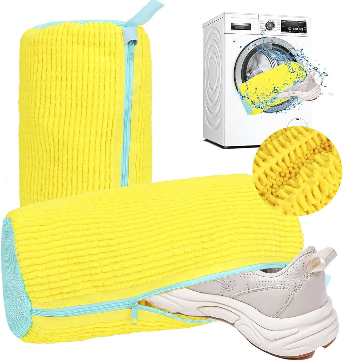 Schoenwaszakken voor Wasmachine - Herbruikbare Wasnet voor Sneakers - 2 Stuks — afbeelding 1