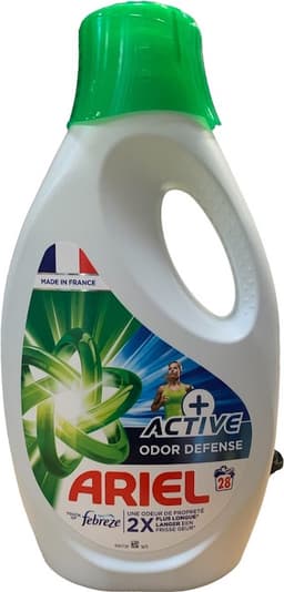 Ariel Vloeibaar Wasmiddel +Actieve Odor Defense - Vleugje Ambi Pur / Fébreze - 3 x 28 Wasbeurten - Voordeelverpakking — thumbnail 2