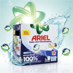 Ariel Pods Professional Wasmiddel – Voordeelverpakking 2×50 Capsules – 100 Wasbeurten – Krachtige Vlekverwijdering — thumbnail 4