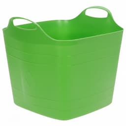 Excellent houseware flexibele kuip / emmer - groen - 25 l - kunststof - 40 x 35 cm - met handvatten — thumbnail 1