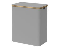 SONGMICS LCB515G01 - Wasmand met 3 Vakken - Opvouwbaar met Deksel - Afneembare Waszak