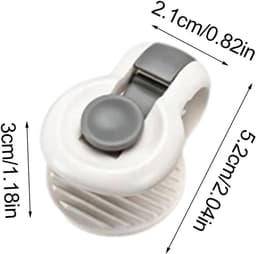 6-pack dekbedclips - dekbed klemmen – Dekbedbevestigers – Dekbedspelden – Dekbedhouders – Grijs — thumbnail 3