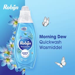 Robijn Quickwash - Vloeibaar Wasmiddel - Morning Dew - 3 flessen - 66 Wasbeurten - Voordeelverpakking — thumbnail 2