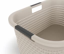 Rotho Country - 3-delige set wasmand 40 l - kunststof- BPA-vrij - Beige — thumbnail 3