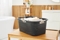 Rotho Country wasmand - set van 3 - 40 ltr - antraciet — thumbnail 5