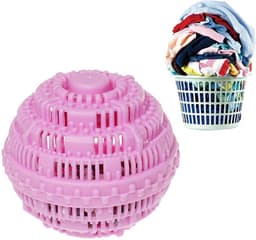 Wasbollen - 1 Stuk - Wasbal Voor De Wasmachine - 11 Cm - Antiklitwerking - Herbruikbaar - Haarvanger Wasbollen - Wasballen Wasbol - Pluisballen - Geschikt Voor Lakens, Jassen, Kleding, Dekens - Roze — thumbnail 1