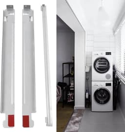Wasmachine Droger Stapelkit - Apparaat Stabilisator - Ruimte Besparen - Roestvrij Staal - 27 Inch Compatibel — thumbnail 4