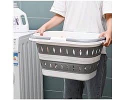 Opvouwbare Wasmand - Laundry Basket - Sterke - Met Duurzame Kunststof Handgrepen - Lichtgewicht - Voor Eenvoudige Opslag - 29 x 20 x 15 cm