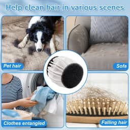 Wasballen voor wasmachine - 4 stuks - Anti haar - Drogerballen - Ook geschikt voor dierenharen - Sneller droog - Anti-kreuk - Haarvanger Wasbollen - Anti Haar Droogballen — thumbnail 2
