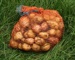 10 Stuks Ademende Ritselzakken met Trekkoord voor Aardappelen Uien en Haardhout — thumbnail 3