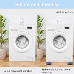 4x Universele Anti-Vibratie Voeten voor Wasmachine, Droger en Meubels - Schokdempers — thumbnail 4