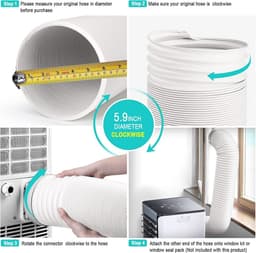 Flexibele Universele Afvoerslang 150mm voor Airco Vervanging — thumbnail 2