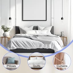 Dekbedclips - 12 stuks - Dekbed klemmen - Deken Clips - herbruikbaar - Anti-Schuif Bed Clips - Voorkom dat beddengoedaccessoires verschuiven - de deken binnenin te houden - wit — thumbnail 2