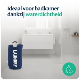 Wonair Wasmand – Waszak - Opvouwbaar – Donkerblauw – 81L — thumbnail 3
