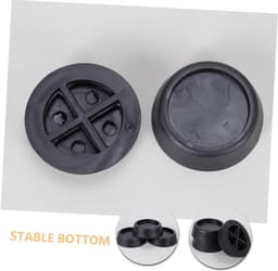 Wasmachine Stabilisator Pads - Anti-Vibratie Voetjes - Apparaten Dempen - Universeel Toepasbaar - 6.5cm Diameter - Zwart — thumbnail 3