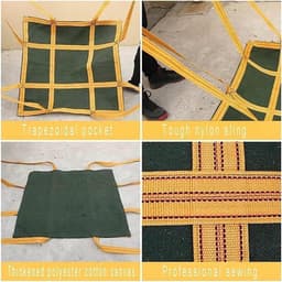 Canvas Pallet Zakken - Hefzakken Vracht - Zwaar Goed Laden - Slijtvast Nylon - 1m X 1m — thumbnail 5