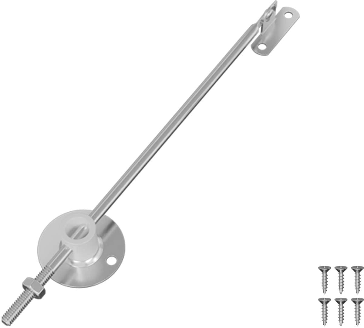 vidaXL - Deksel - ondersteuningsscharnier - 12 - st - Zilver - 194 - x - 36 - x - 18 - mm — afbeelding 1