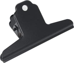Grote Zwarte Metalen Bulldog Clips (75mm) - 12 Stuks Sterke Binderclips voor Papier en Documenten — thumbnail 1