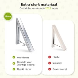 Wanddroogrek hangend - Kledinghanger - Dressboy - Droogrek muur - Wasrek Inklapbaar — thumbnail 5