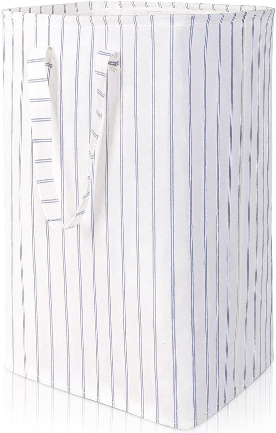 72L Wasmand, Opvouwbare Wasbak, Wasverzamelaar/Sorteerbox met Handvatten voor Kleding, Handdoeken, Speelgoed (Blauw, 40×30×60 cm) — afbeelding 1