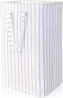 72L Wasmand, Opvouwbare Wasbak, Wasverzamelaar/Sorteerbox met Handvatten voor Kleding, Handdoeken, Speelgoed (Blauw, 40×30×60 cm) — thumbnail 1