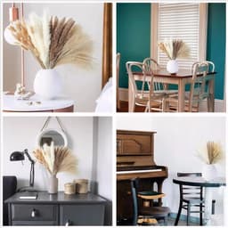 100-delige Pampas Gras droge bloemen decoratie, Fluffy droge bloemen, droge bloem boeket voor bruiloft tafel vazen Woonkamer Boho Home Decor (luxe) — thumbnail 3