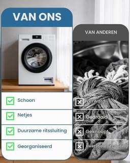 Set van 4 Wasnetten met Rits voor de Wasmachine, Duurzame en Herbruikbare Waszakken voor Kleding, Ondergoed, Sokken en Delicate Stoffen (2L + 2M) — thumbnail 2