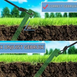 Grondankers - Groen - 250 mm - Kunststof Haringen voor Gazonrand en Tuinbedden - Voor Tuinliefhebbers — thumbnail 2