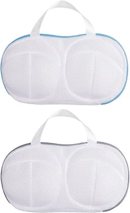 Beha-waszakken - Grijs - 29,5 x 15 cm - Duurzaam Polyester - Voor Ondergoed — thumbnail 1