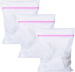 Set van 3 wasnetten 50 cm x 60 cm, fijne mesh waszakken, herbruikbare waszakken met rits voor kleding en delicate stoffen — thumbnail 1