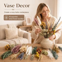 16 soorten droogbloemen, klein, voor vaas en DIY-decor — thumbnail 4
