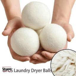 Stunq® Wollen Wasdroogballen 5 cm – 6 stuks – Herbruikbare Wasverzachter voor de Droger — thumbnail 5
