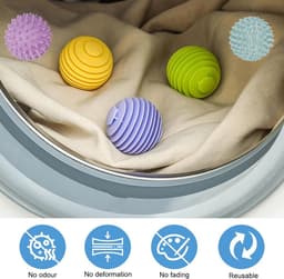 Wasballen voor wasmachine en droger, 12 stuks — thumbnail 2