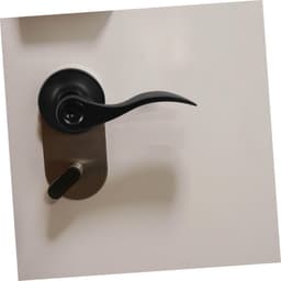 1set Privacy Deurhendel Met Sleutel Minimalistische Zinklegering Deurslot Voor Slaapkamer Badkamer Eenvoudige Installatie Duurzaam Elegant Ontwerp Voor Binnenruimtes — thumbnail 2