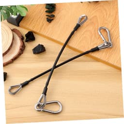 1set Rvs Kabelbevestigingen Voor Fitness Machine Duurzame Vervangingskabels Met Carabiner Voor Thuisgym Hoogwaardige Eenvoudig Te Installeren Accessoires Voor Intensieve Workouts — thumbnail 4