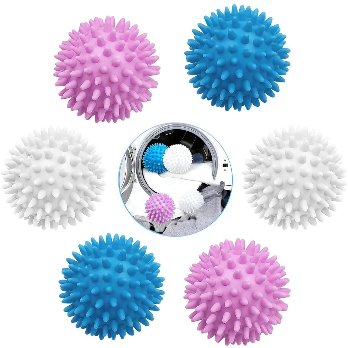 Yuannee Wasdroger ballen voor wasballen, 6 stuks - ShopVlot — afbeelding 1