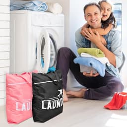 Grote Reiswaszak Set van 2 - Wasbare Waterdichte Tas voor Nat Kleding, Badkleding en Sport - Ideaal voor Gym, Zwembad en Yoga — thumbnail 3