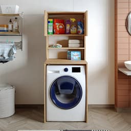Roomart ATLANTIC-III Wasmachine Overbouwkast 65x181 cm - Eiken — thumbnail 3