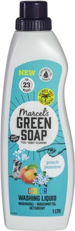 Marcel's Green Soap Wasmiddel Kleur Perzik & Jasmijn 23 Wasbeurten 1 liter — thumbnail 3