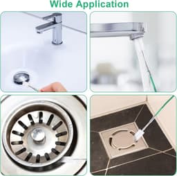 Auto dakruit afvoer borstel, afvoer gaten afvoer gereedschap, lange buis reiniger accessoires, flexibele afvoer borstel (300 cm) — thumbnail 2