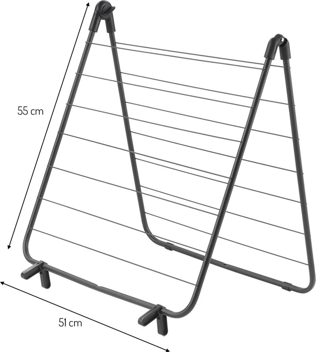 Tomado - Nevis Baddroogrek - 7 meter Drooglengte - Zwart — afbeelding 1
