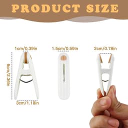 Wasknijpers, winddichte wasknijpers, plastic handdoekklemmen met antislip siliconen handdoekclip voor T-shirts, sokken, handdoek (24) — thumbnail 4