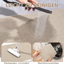 Wasmachine Beschermer - 60 x 60 cm - Wasmachine Droger Mat - Wasmachine Hoes - Afdekking Voor Wasmachine of Droger - Apparaten Beschermen - voor Wasmachine, Droger, Koelkast, Kleine Meubels - Beige — thumbnail 4
