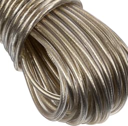 Waslijn Buiten Binnen - Draad voor Kleding - Kleding Drogen - PVC Beschermd Staalkabel - 2000 cm - Zilver — thumbnail 5