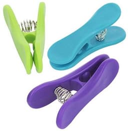24 sluitclips voor zakken - Kunststof zakclips voor het vers houden van voedsel - 6 kleuren — thumbnail 2