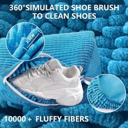 Set van 2 Herbruikbare Schoenwaszakken voor de Wasmachine - Ideaal voor Sneakers, Schoenreiniging en Bescherming tijdens het Wassen (Blauw) — thumbnail 3