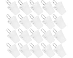 100 stuks- Wasknijpers-wasknijpers kunststof -wasknijpers groot-wasknijpers Metaal -Badlaken Knijpers -Strandlaken Knijpers-Handdoek Knijpers-Voor dagelijks wasgoed, strandhanddoek, badhanddoek--Winddicht- Anti Slip-Wit