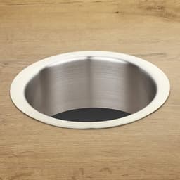 Ø 180 x H 70 mm Roestvrij staal geborsteld — thumbnail 3