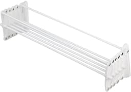 SnelShoppen - Telescopisch Droogrek aan de Muur, Harmonica, 60 cm, Wit - Ruimtebesparend Kledingdroger voor Kleine Huishoudens — thumbnail 3